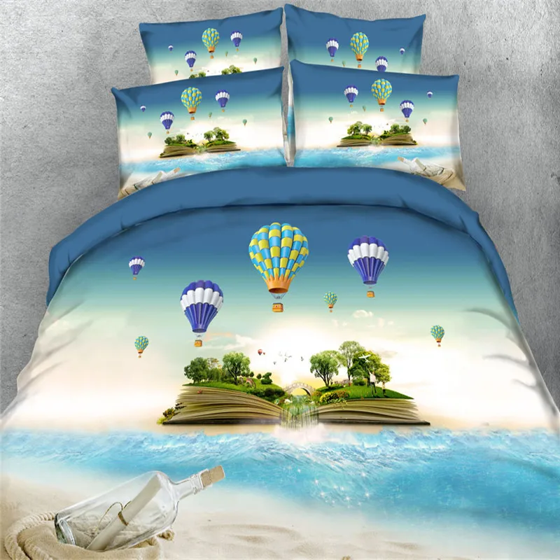 

Free shipping 100%cotton 3d colors balloon/lollipop 5pcs with filling comforter set twin/full/queen/king/super king size