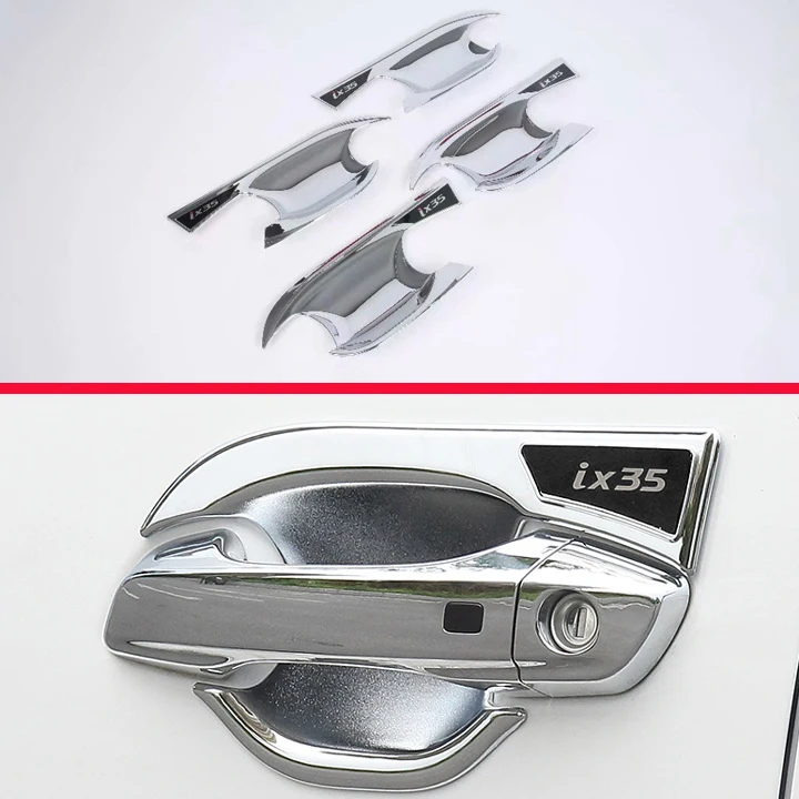 Хромированная накладка на дверную ручку для Hyundai ix35 2018 2019 ABS|Хромирование| |