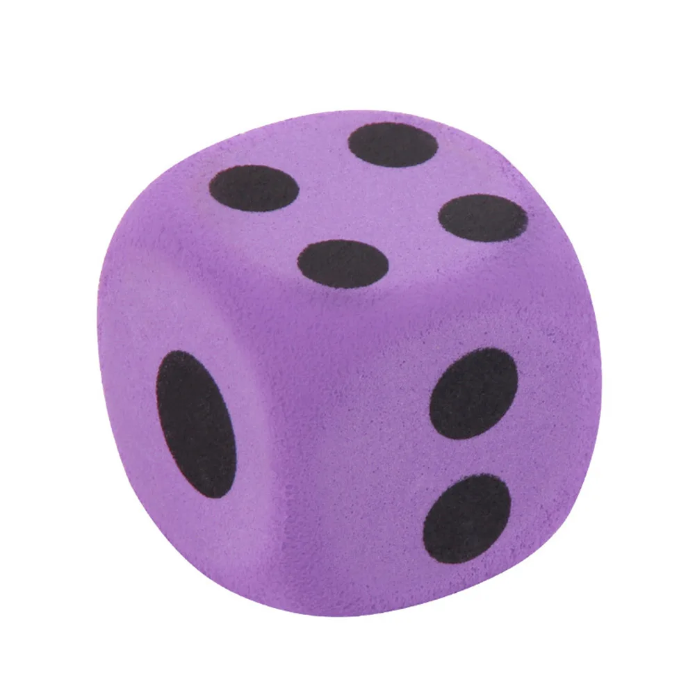 

Large EVA Foam Dice Game Entertainment Number Dice Environment Protection Toys Colorful Dice Children's Toy Single 3.8*3.8*3.8CM