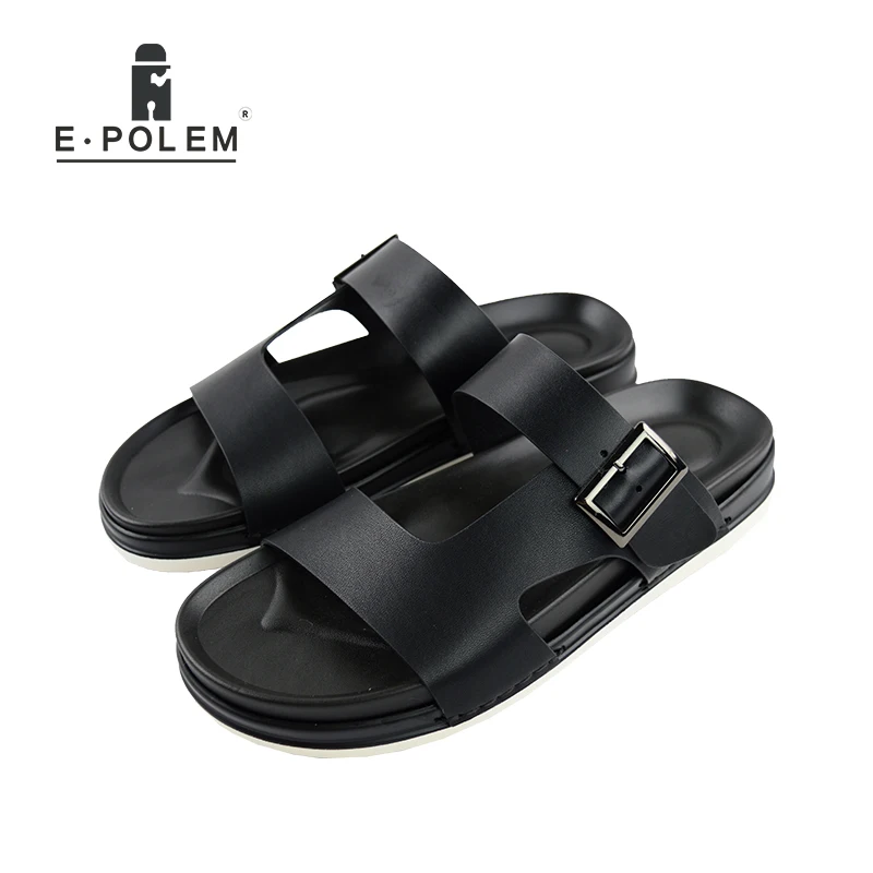 

Summer Fashion Men Flip Flops Beach Sandals Slipper for Men Flat non-slip Slippers Comfortable Men Shoes 2017 New Arrival Brown