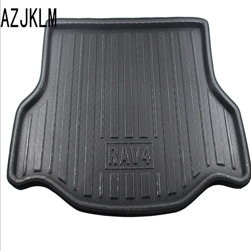 

Car Rear Boot Liner Cargo Mat Trunk Floor Protector For Toyota RAV4 RAV 4 2013-2014 Rubber Easy Install Waterproof Liner Guards