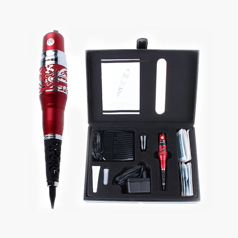 

Red Dragon Permanent Makeup Machine Kits With Pedal Switch Tattoo Beauty Equipment For Eyebrow Lips Cosmetics Wholesale Price