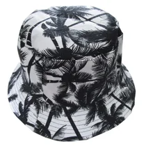 Новые модные женские шляпы с принтом кокосового дерева для женщин и мужчин