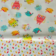 Новое поступление~ полметра 160*50 см хлопок милая сова ткань мультфильм большие совы для детей постельные принадлежности простыни наволочки чехол для шитья Tiss