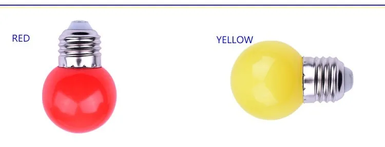 10 шт. домой красочные лампы освещения светодиодный E27 3 w-экономия цвет зеленый, синий красный белого и желтого цвета цвета: оранжевый