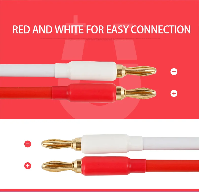 HIFI Speaker Cable Wire with Banana Plug (6)