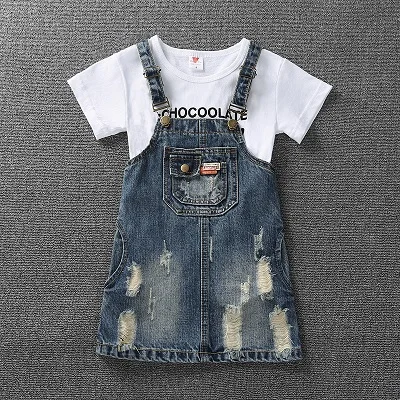 Tshirt not include Платье для девочек в семейном стиле; джинсовое платье для мамы и дочки; Одинаковая одежда для мамы и дочки; одежда для мамы и дочки размера плюс - Цвет: Tshirt not include