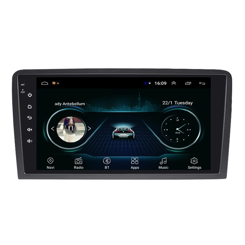 Автомобильное радио gps встроенный Wifi с мультимедийным радио отличная музыкальная фронтальная камера карта быстрая для AUDI A3 S3 " Android 8,1