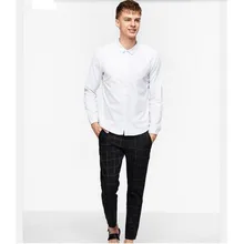 high quality men shirt fashion groom wedding shirt custom made white sunshine handsome leisure shirt long sleeve