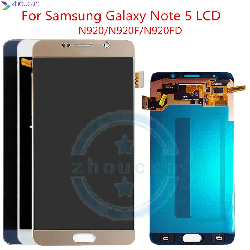

For 5.7" Samsung Galaxy NOTE 5 N920 N920F LCD Display Touch Screen Digitizer Assembly Note5 Replacement For SAMSUNG NOTE 5 LCD
