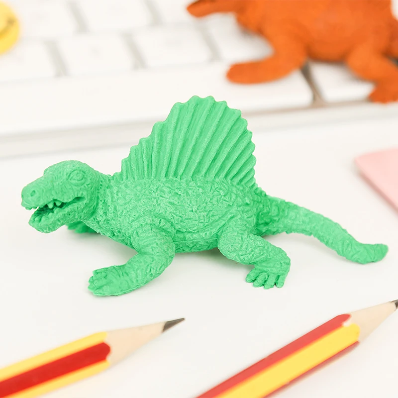 4 штуки в партии Тубы Kawaii ластик в форме динозавра творческий ластик-Динозавр для детей подарочная Корейская Канцелярия игрушки для студентов Парк Юрского периода животного