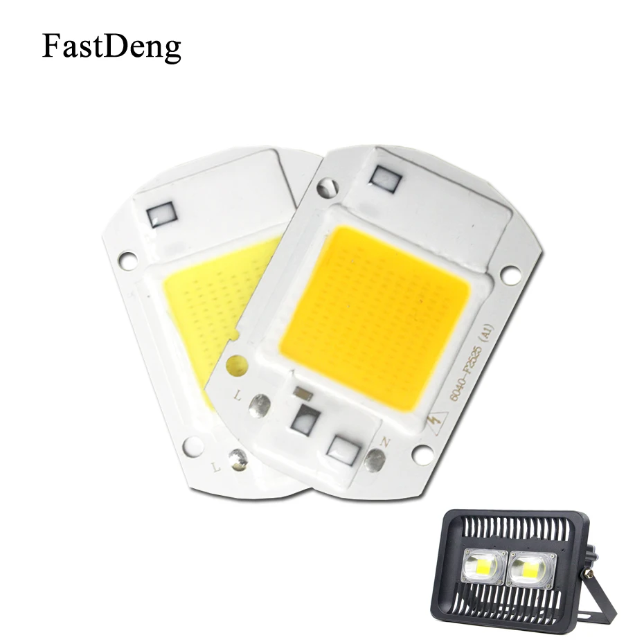 

Led Flood Light Smart IC Chip Light Source High Power AC 110V 220V Integrated Lamp Chip Led 30W 20W 50W Driver Light Source