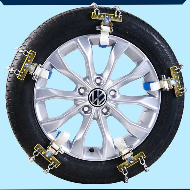 

CHIZIYO Quenched Alloy Steel Anti-skid Snow Chain Resistant Durable Double Snow Mud Security Belt Clip-on For Car Truck SUV Tire