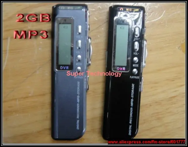 2GB digital voice recorder,MP3 player replay function w/ speaker,LCD display audio voice mini reocrder OK to record on Telephone