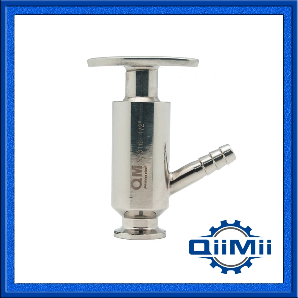 0.5'' SS316L Sanitary Clamp Aseptic Sampling Valve Water Outlet Valve