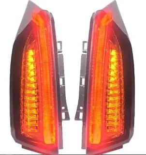 Автомобильный Стайлинг, задние фонари для Cadillac ATS, задние фонари,~, задние фонари, светодиодный задний фонарь, динамический сигнал поворота - Цвет: Red color
