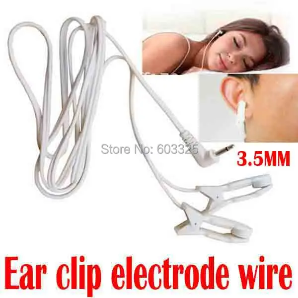 3.5mm tens ems Massage Ear clip electrode connecting lead wire for