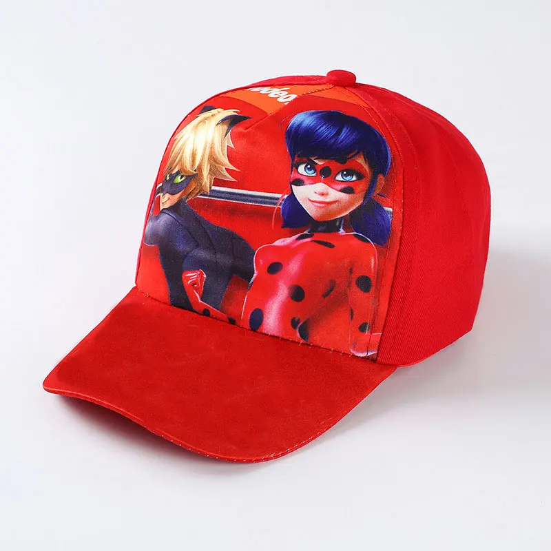 

3D Cartoon Movie COCO Trolls Moana Ladybug Kids Summer Sun Caps Lady bug Sports Baseball Hats Kid Gift Action Figure Toy