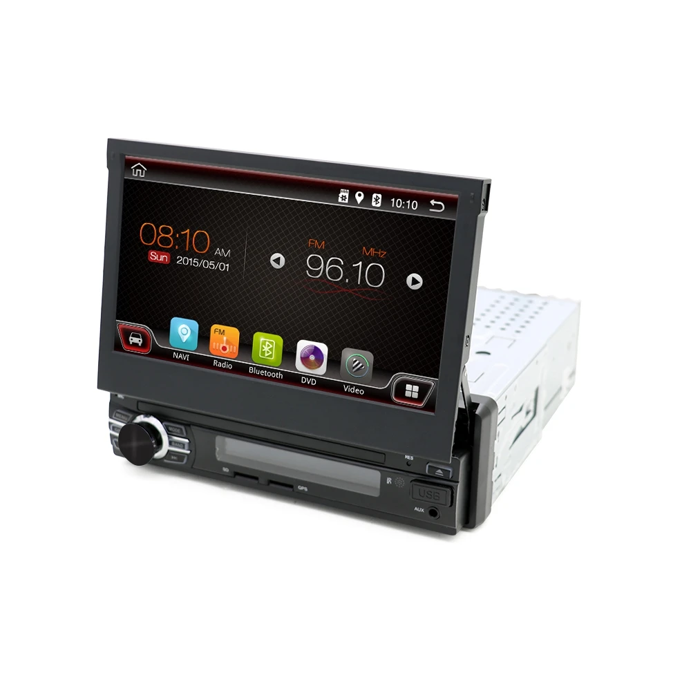 

Bosion Quad Core 2G RAM 1 Din Android 6.0 Car DVD Player Radio Stereo Universal with GPS Navi Bluetooth Multimedia System 4G BT