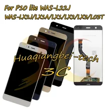 Nowy dla Huawei P10 lite wyświetlacz LCD + ekran dotykowy Digitizer zgromadzenie dla Huawei WAS-L22J / LX2J / LX1A / LX1 / LX2 / LX3 / L03T