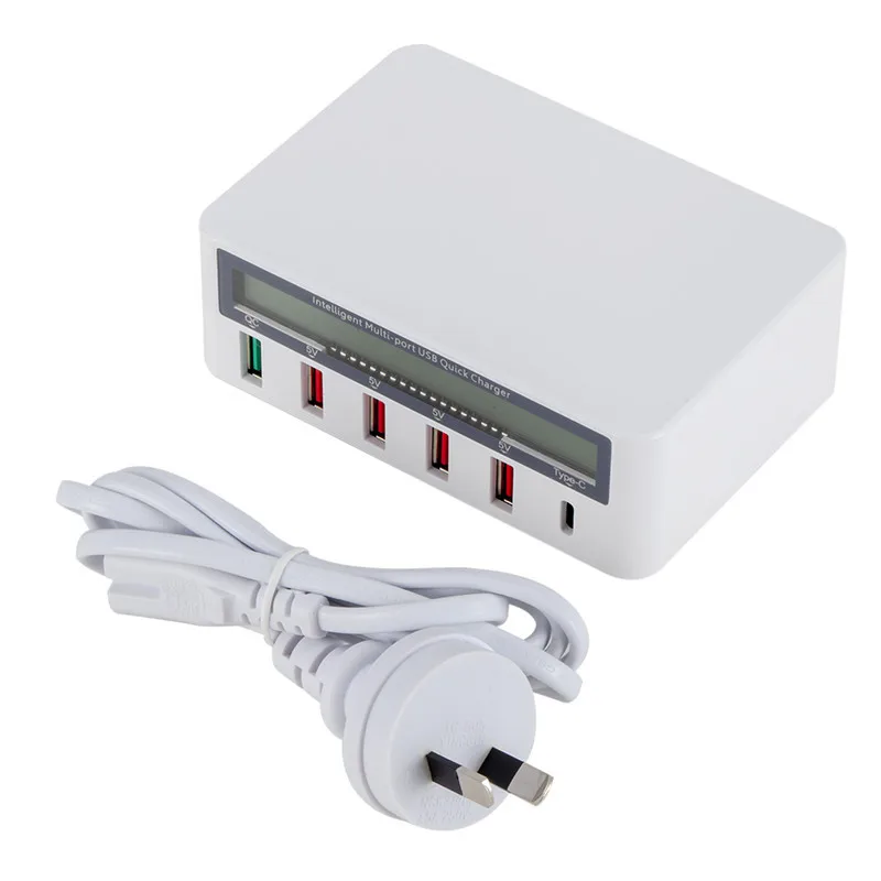 USB QC 3 0 Быстрая зарядка розетка 5 портов быстрое зарядное устройство патч панель