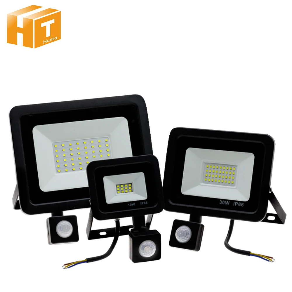 

PIR Sensor LED Floodlight AC220V 10W 30W 50W LED Flood Light for Doorway Garage Street Lighting.