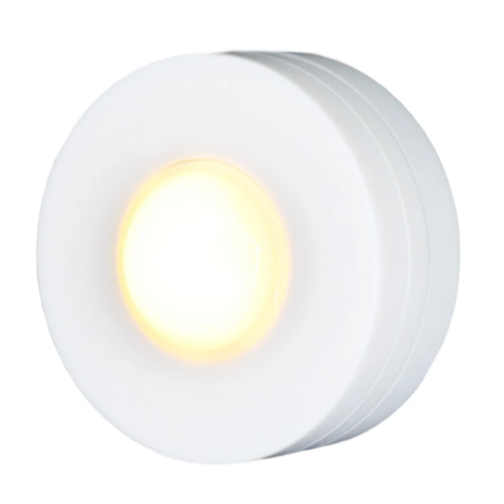 

Wireless Dimmable Kitchen Cabinet LED Puck Night Light for Close Wardrobe Stair Hallway TN88