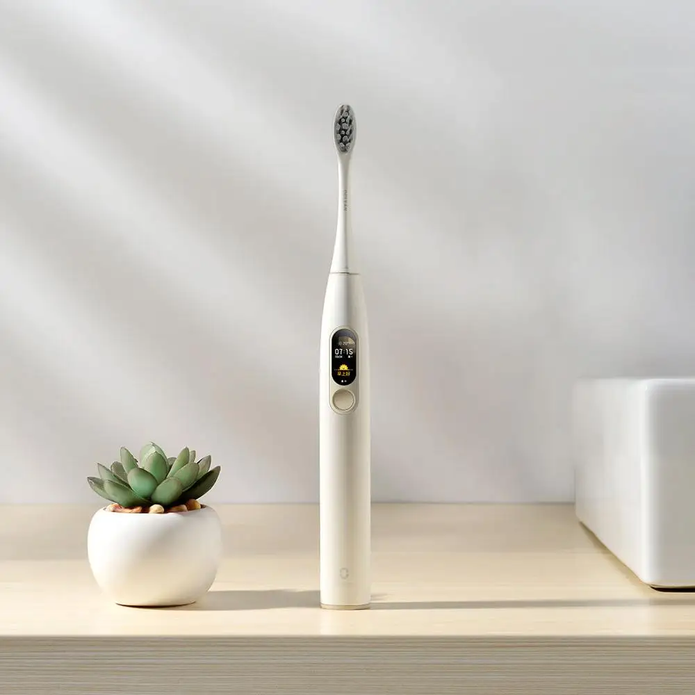  New Xiaomi Oclean X Smart Sonic Electric Toothbrush Color Screen Touch Whitening Oral Care English 
