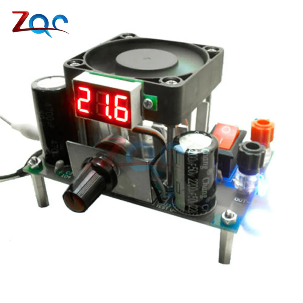 LM338K Max 3A 50 Вт понижающий источник питания DIY Kit цифровой модуль переменного тока 1 25