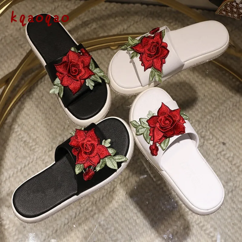 platform shoes with flowers