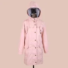 Blingstory/осеннее длинное пальто, элегантное корейское пальто с капюшоном и карманами, большие размеры, Женское зимнее пальто, Тренч Q3321