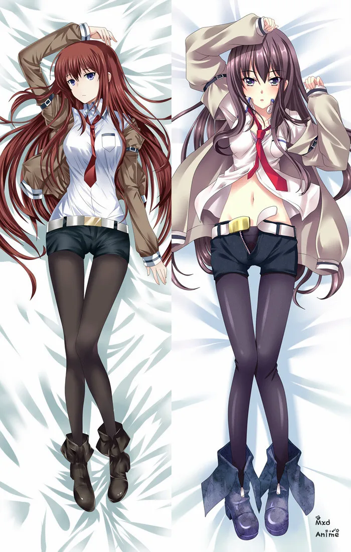 Аниме Steins гейт сексуальная девушка персонажи Makise Kurisu otaku Dakimakura наволочка для