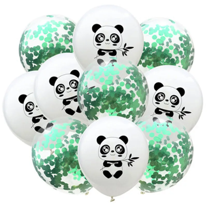 15 шт./лот милый мультфильм панда Aminals Confetii воздушные шары для украшения дня