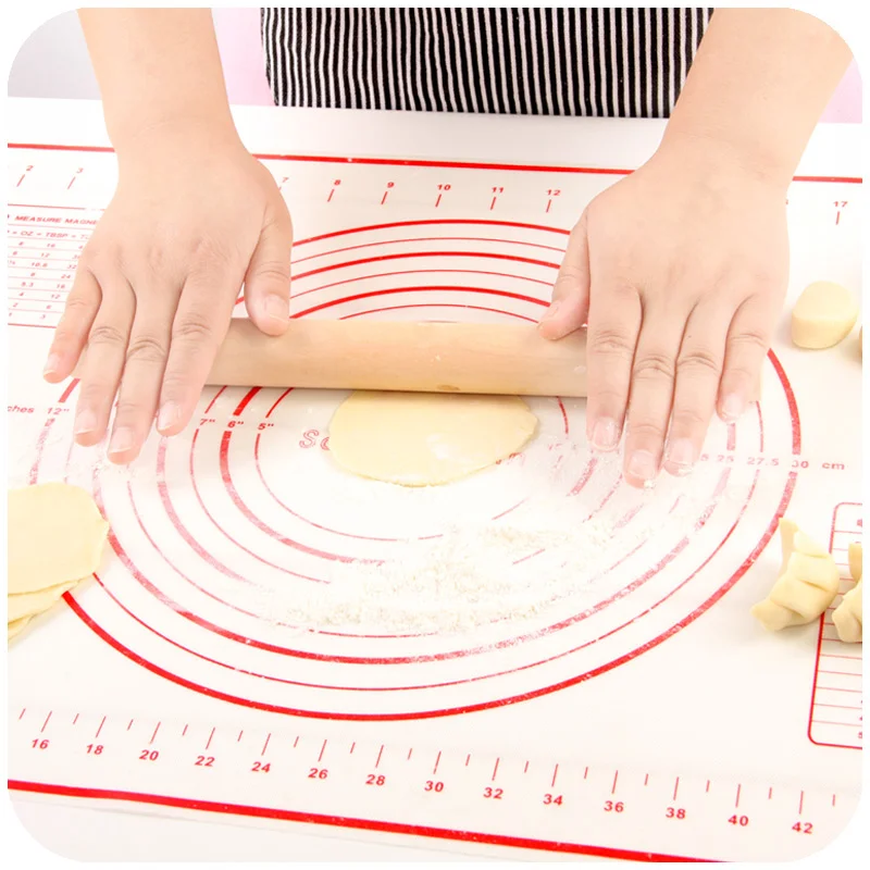 

60*40CM Silicone Kneading Mats Baking Kneading Dough Mat Dumpling Pads Cushioning Pads Nonstick Slabs Rolling