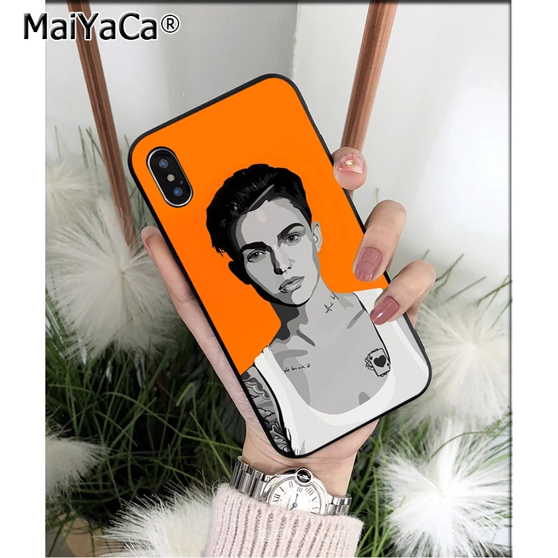 MaiYaCa Orange-это черный Красочный милый чехол для телефона для iPhone 8 7 6 6S Plus 5 5S SE XR X XS MAX Coque Shell - Цвет: 2