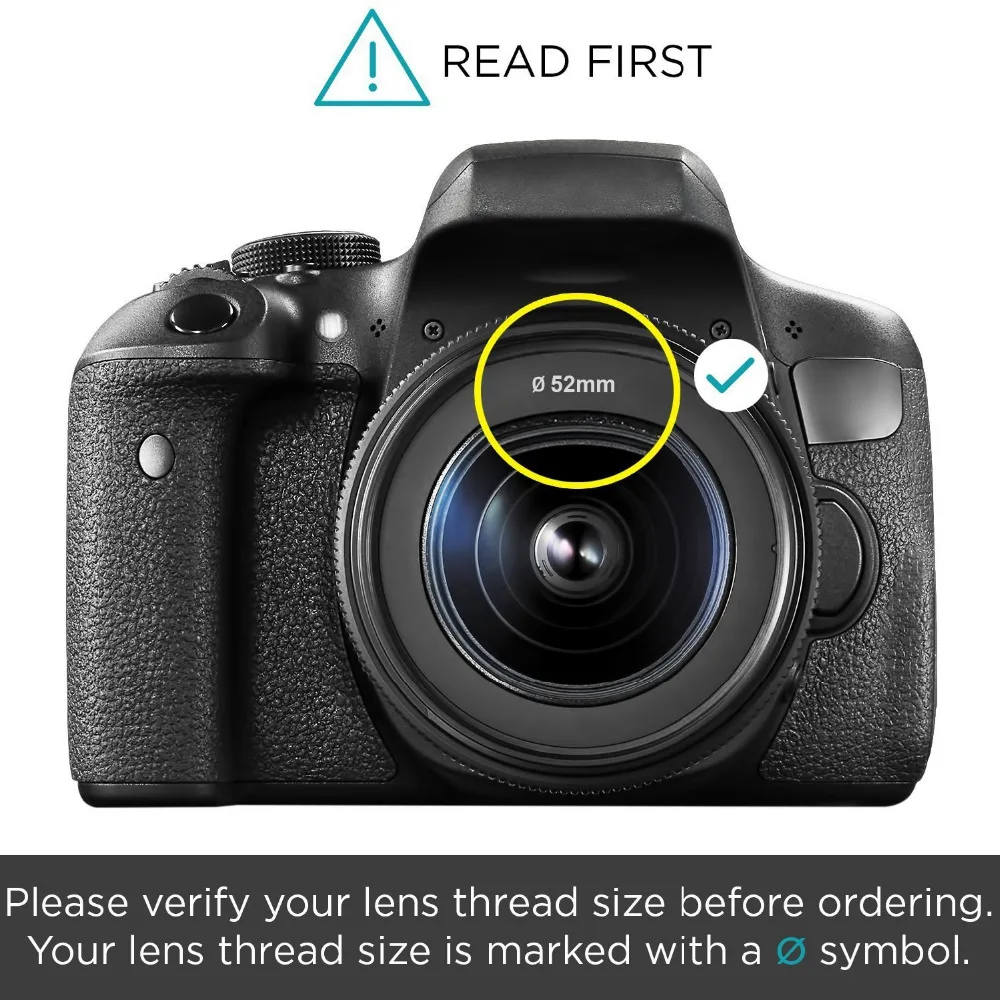 Neewer 52MM 0.43X HD Wide Angle Lens Macro Close-Up Portion Lens No Distortion Digital High Definition for Nikon DSLR Camera