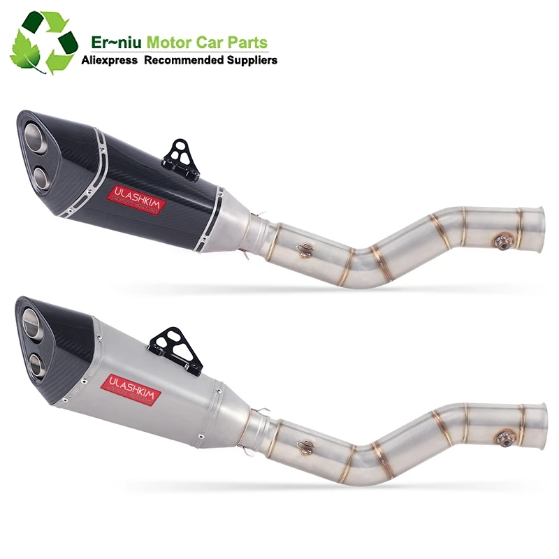 

Motorcycle Exhaust Muffler Escape Middle Link Contact Pipe Full System Slip On For yamaha YZF R1 1000 YZF1000 YZF-R1 2009~2015