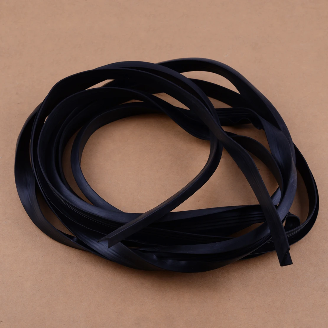 

DWCX Universal 3.8M Front Rear Side Car Door Windows Strips Edge Sealed Trim Moulding Rubber Weatherstrip Protector 380x1.6cm