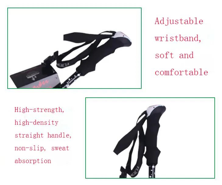 Sale Climding Anti-skid Alpenstock Ajustável Telescópica Camping Esqui Caminhadas Trekking Pole 2020 Hot 4 High Quality Esporte e Lazer