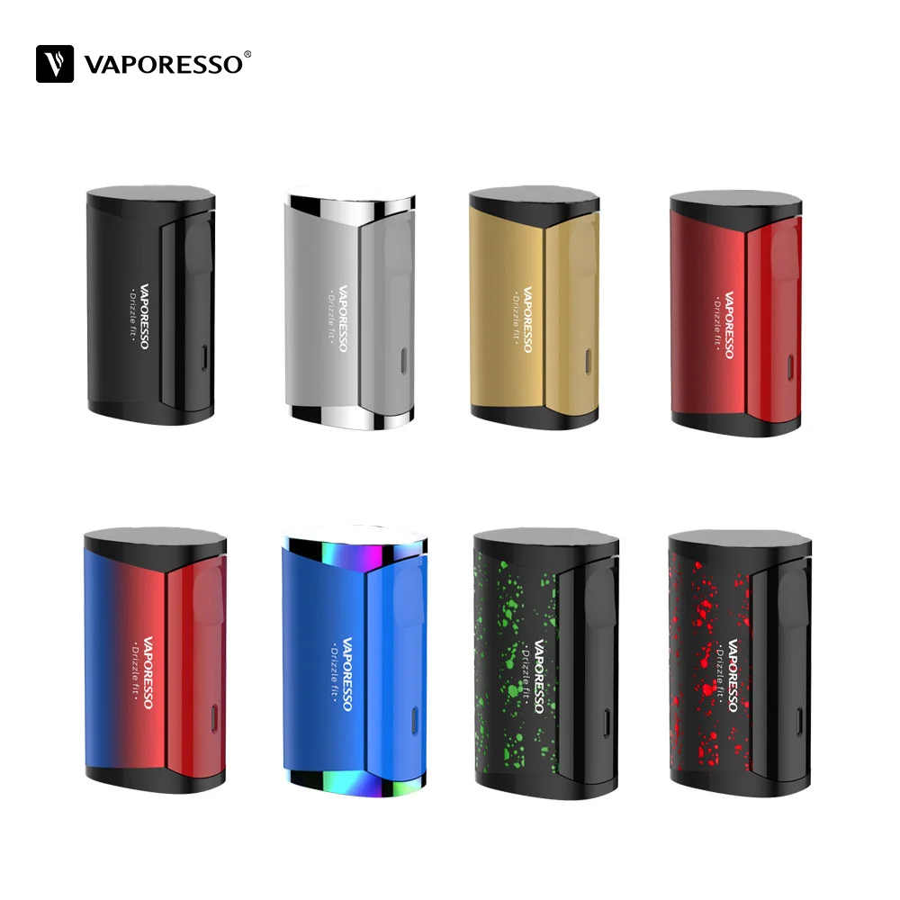 

Vaporesso Drizzle Fit Box Mod 40W 1400mAh Built-in Battery Vape Mod battery Fit for 510 Atomizer Vaporizer E-Cigarettes