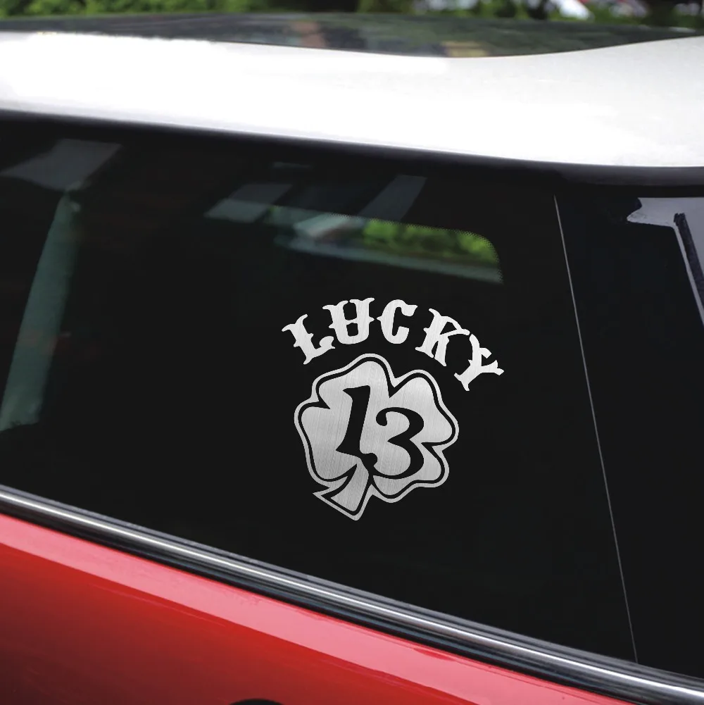 Tancredy 17*17 см Lucky 13 наклейки для автомобиля и надписи наклейка на бампер