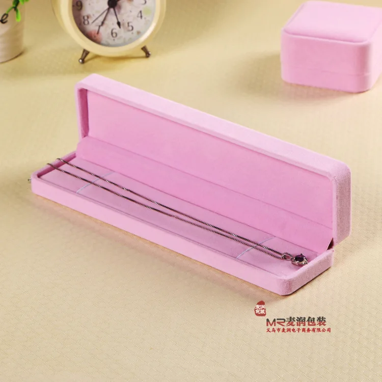 100 шт./лот южнокорейская High-end шкатулка коробка ткани кулон браслет Box длинная цепь Box с завода-изготовителя