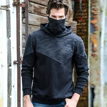 Новая толстовка с высоким воротником, ветровка, спортивный свитер, мужская рубашка, Толстая плюс бархатная Мужская Двухцветная куртка для походов, рыбалки, охоты