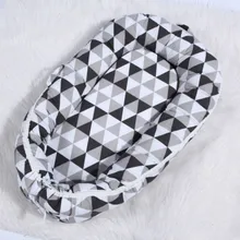 Хлопковая детская губчатая кровать, удобная ткань, не вредит коже, детская кроватка, креативные узоры, детский сон легко