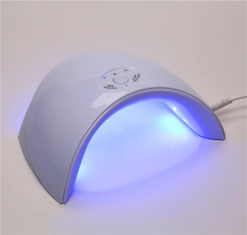 36 Вт лампа для ногтей УФ светодиодная лампа для сушки ногтей для отверждения УФ-гель светодиодный гель-гвоздь машина 60s 120s таймер USB шнур питания инструменты для дизайна ногтей