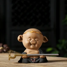 Yixing zisha чай питомец на чайном лотке ручной работы свинья король маленький размер украшение дома праздник подарок празднование новоселья подарок на продажу в Китае