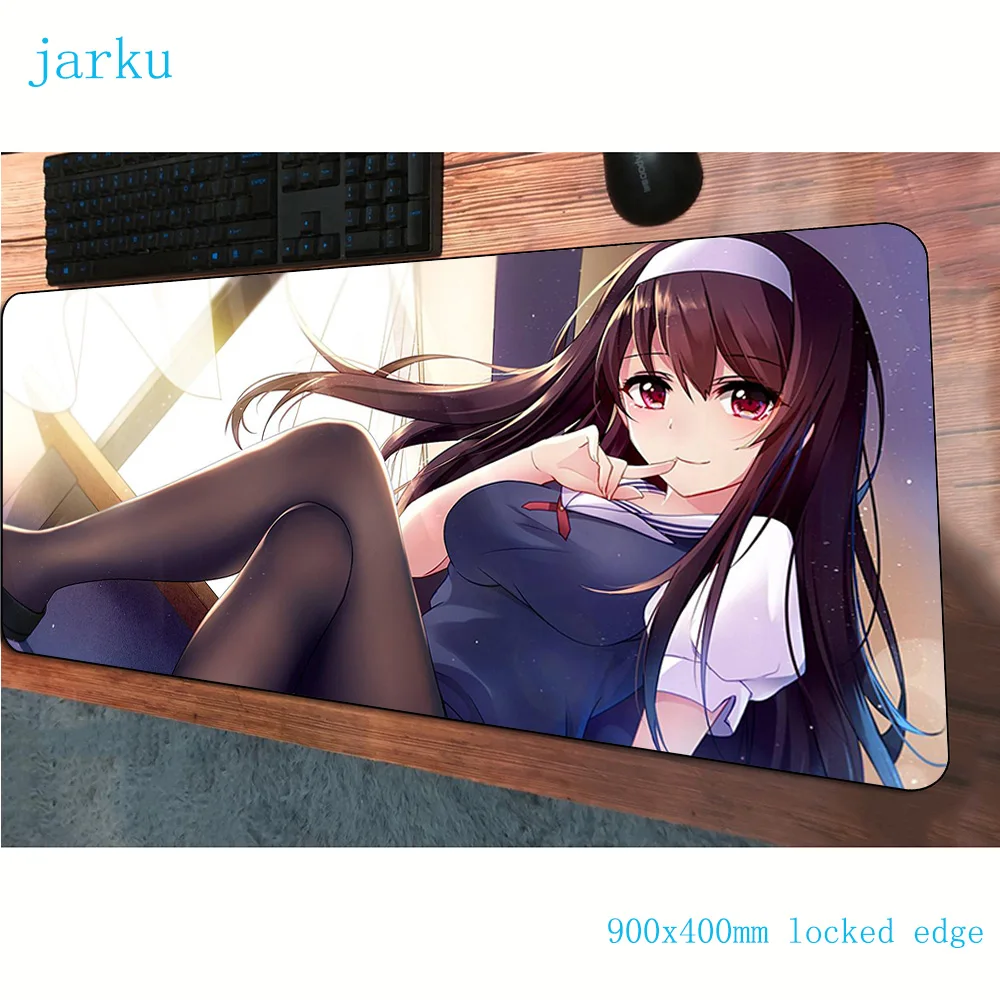 japanese anime mouse pad ergonomic Computer mat 900x400x2mm gaming mousepad large thick padmouse keyboard games pc gamer desk | Компьютеры