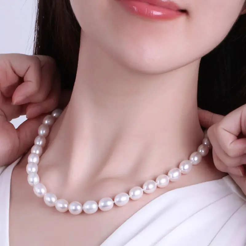 Женское Ожерелье чокер из натурального пресноводного жемчуга 7 8 мм|choker fashion|choker