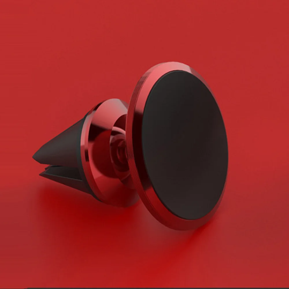 Универсальный держатель на вентиляционное отверстие автомобиля Магнитная подставка держатель для huawei mate 10 9 Lite Pro Nova 3e 2i 2s телефон ручка Вращающийся Кронштейн Поддержка - Цвет: Красный