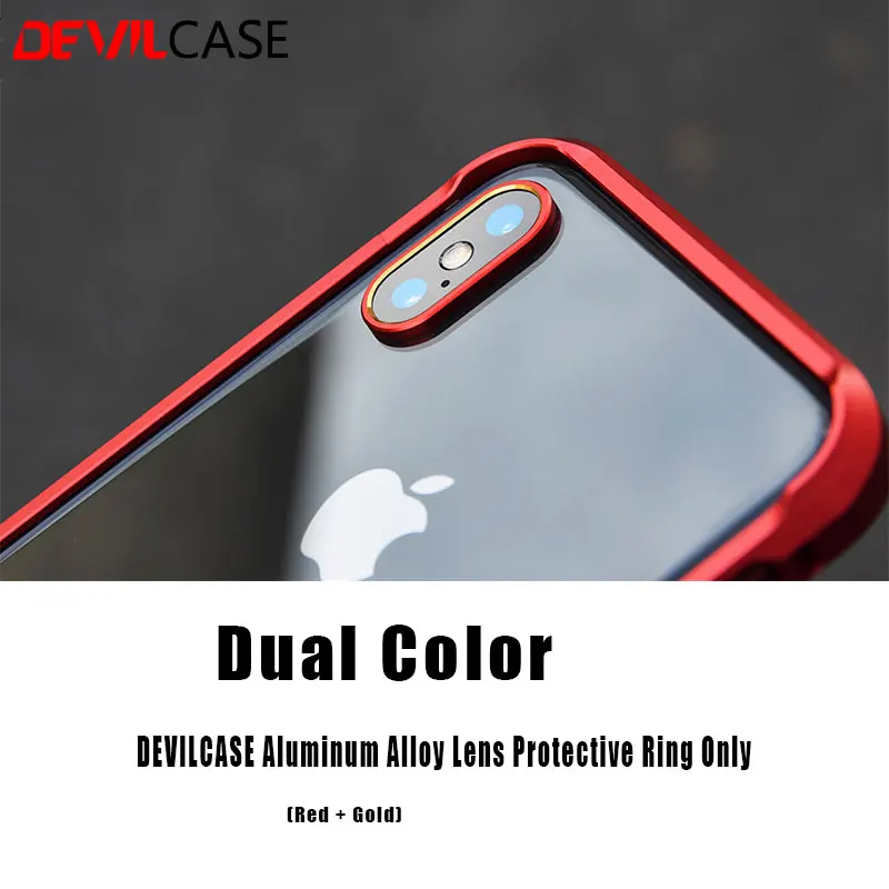 2 шт./лот DEVILCASE для iPhone X защитное кольцо из алюминиевого сплава с ЧПУ | Мобильные